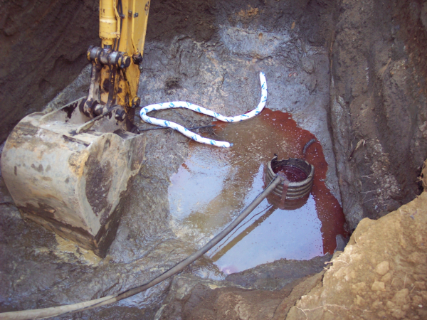 Testing Removed Oil Tank Excavation